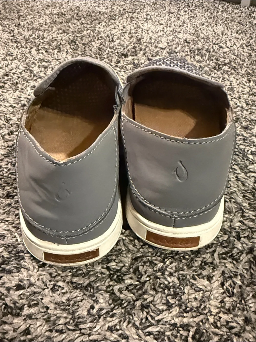 OluKai Women’s Size 6 Gray Pehuea Slip On Sneakers Casual Shoes